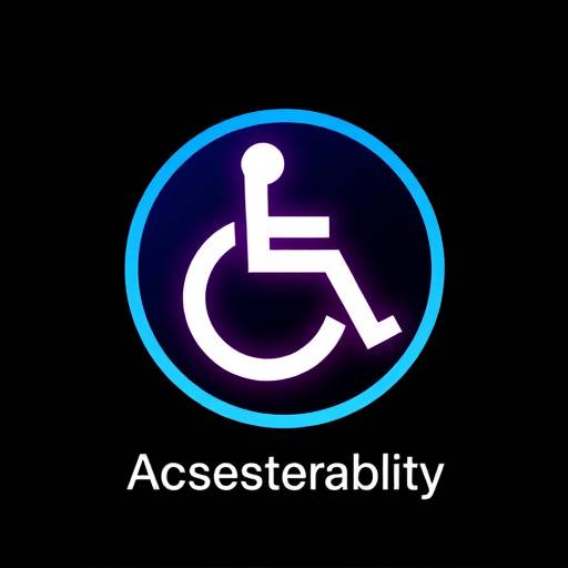 Logotipo de acessibilidade web, representando a inclusão e o acesso para todos